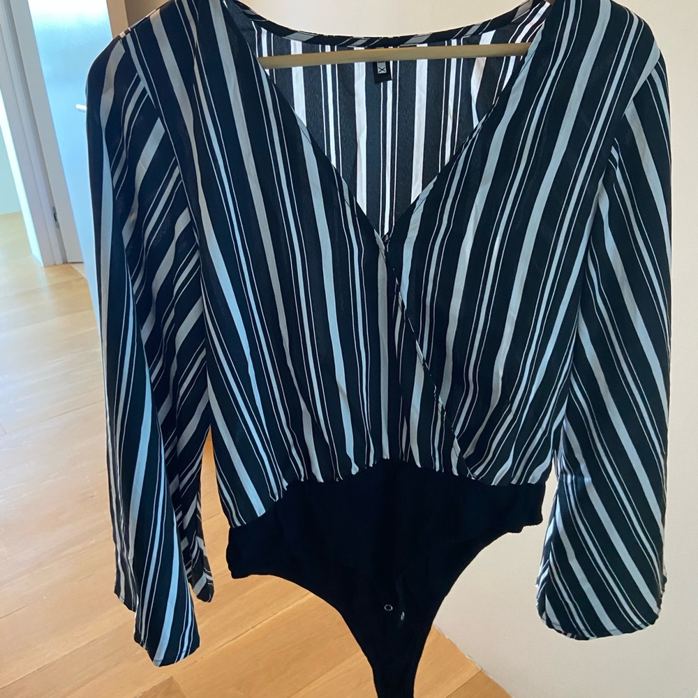 Black and white bodysuit